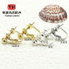 Color-preserving 14k Gold-covered Screw Ear Clips, No Pierced Ears, Adjustable Ear Clip