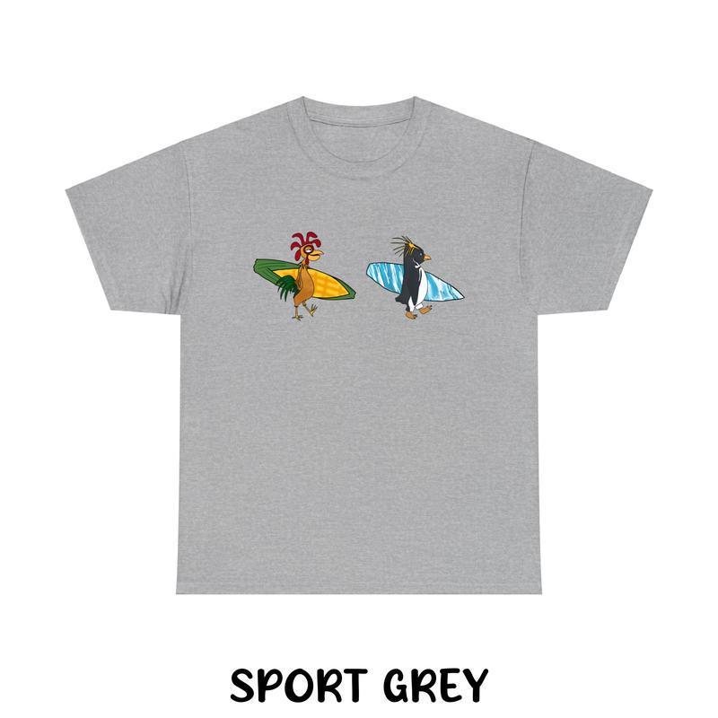 Specially Designed for Cotton Cody Maverick & Chicken Joe Surfs Up Unisex T-shir
