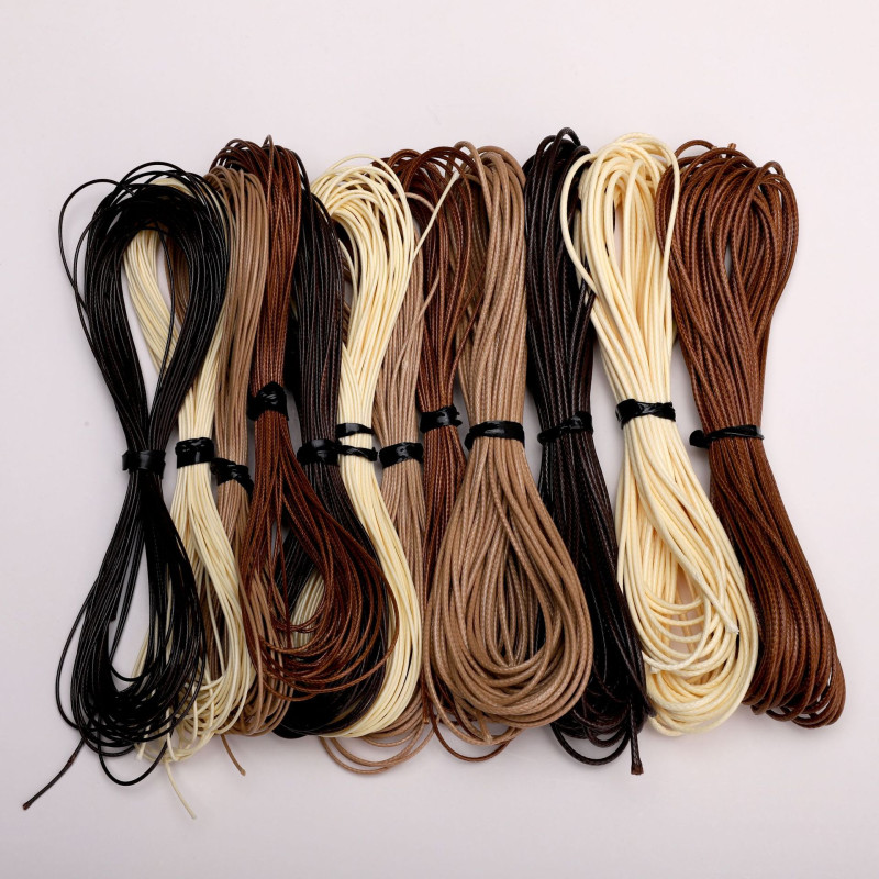 Hot Selling Direct 0.8-1.5mm Korean Wax Wire Wax Rope Necklace Bracelet Leather Diy Hand
