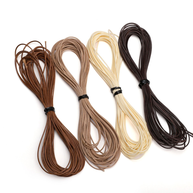 Hot Selling Direct 0.8-1.5mm Korean Wax Wire Wax Rope Necklace Bracelet Leather Diy Hand