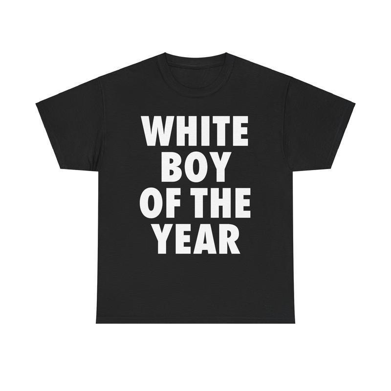 White Boy of the Year Shirt, Man Menswear Oversized