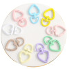 Candy Color Love Keychain Rotatable Spring Ring Luggage Mobile Phone Chain Doll Diy