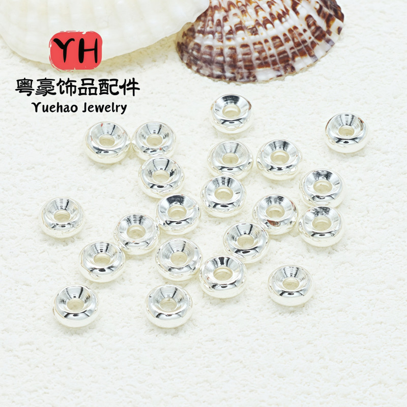 Color-preserving 14k Gold-filled Wheel Beads Spacer Abacus Disc Diy Bracelet Necklace