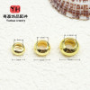 14k Gold Color-preserving Large Hole Spacer Beads Flat Copper Diy Jewelry Accessories