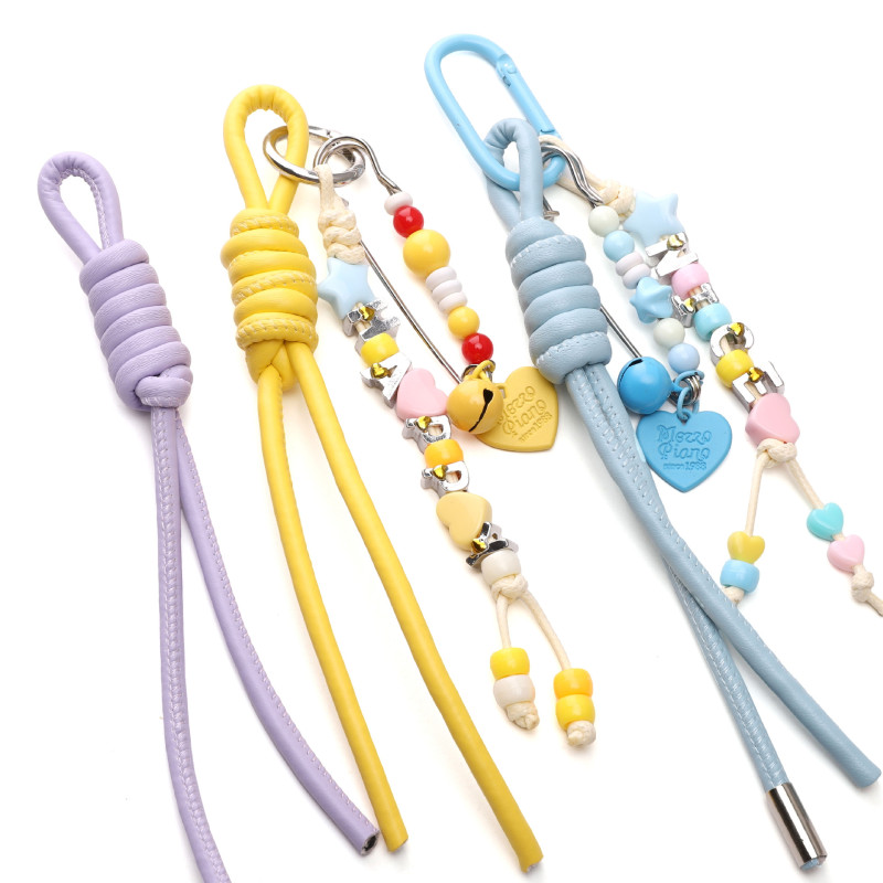 6mmpu Leather Rope Mobile Phone Chain Pendant Imitation Diy Handmade Bag Jewelry Material