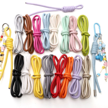 6mmpu Leather Rope Mobile Phone Chain Pendant Imitation Diy Handmade Bag Jewelry Material