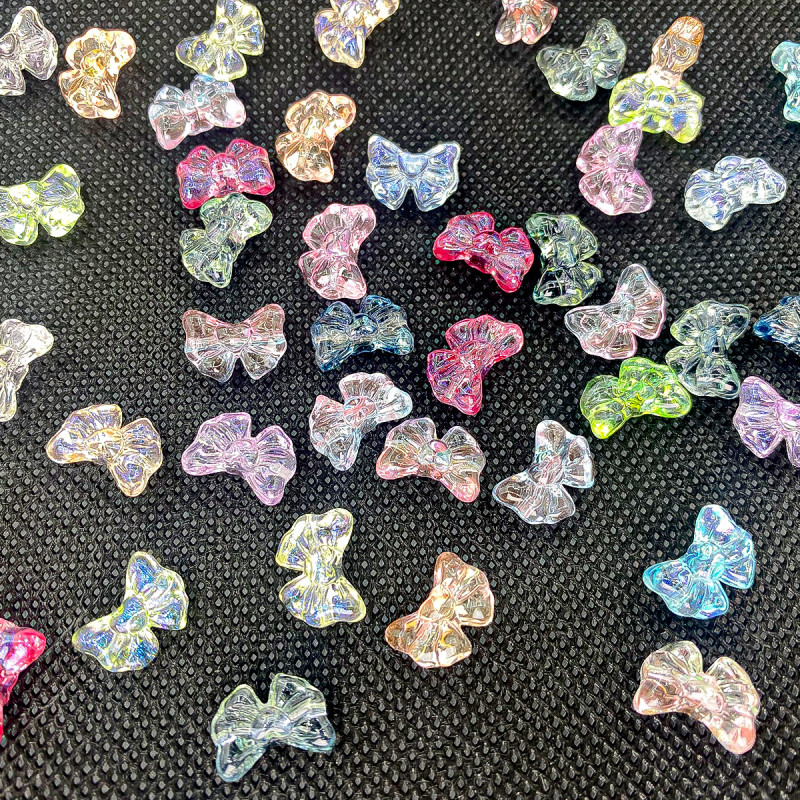 Bow Glazed Starfish Handmade Diy Glass Material Jewelry Accessories Bracelet Hanging