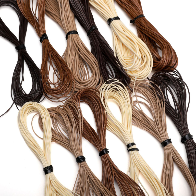 Simple Korean Wax Thread Wax Rope Handmade Diy Beads Bracelet Necklace Jewelry