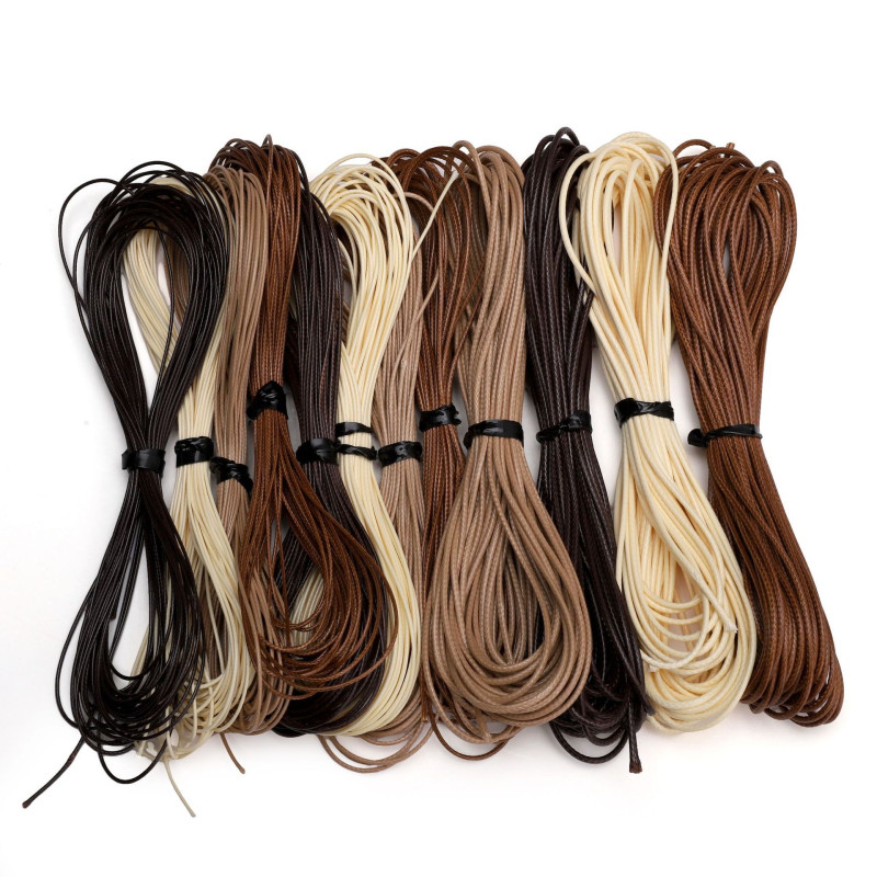 Simple Korean Wax Thread Wax Rope Handmade Diy Beads Bracelet Necklace Jewelry