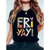 Cotton Fri-yay! Women's Fun Friday Teacher T-shirt – Col