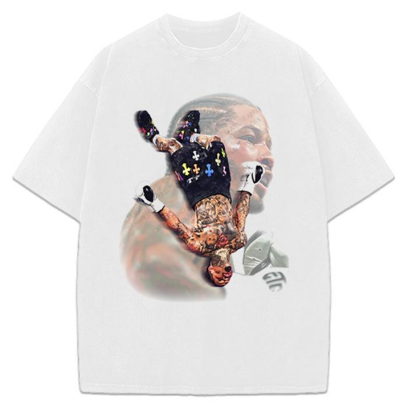 Cotton Gervonta Tank Davis Flip T-shirt Boxing