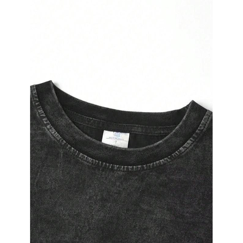 Cotton 1 Piece, 230g Double-sided Washed, Oversized Shoul