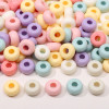 Acrylic Large Hole Cream Flat Beads Handmade Diy Bracelet Necklace Material Loose Mobile