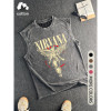 Cotton Men's Vintage Angel Graphic Print Tank Top, Casual