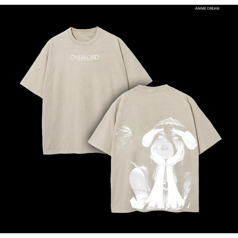 Cotton Albedo Overlord Anime Double Printed Vintage Washe