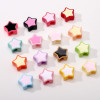 Acrylic Spray Paint Dripping Oil Large Hole Five-pointed Star Handmade Diy Beads Bracelet