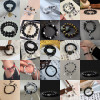 [guochao Fengshangui] Original Ancient Style Handmade Glass Beaded Bracelet for Men, New