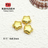 Long-lasting Sand Gold Accessories, Peach Inlaid with Zircon, Stars and Moon Bead Beaded