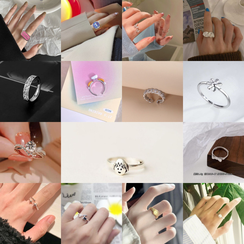 [ring Collection] Simple, Fashionable, and Fresh Rings, Elegant and Niche Exquisite