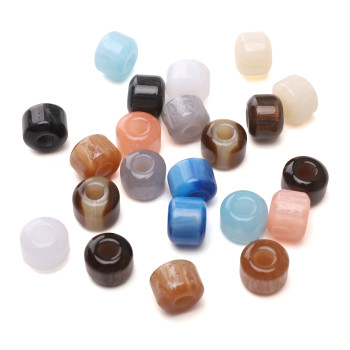 Resin Large Hole Beads Loose Diy Necklace Bracelet Jewelry Accessories Mobile Phone Chain