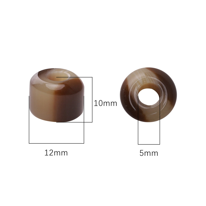 Resin Large Hole Beads Loose Diy Necklace Bracelet Jewelry Accessories Mobile Phone Chain
