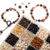 Various Styles of Hemu Wood Beads Handmade Diy Bracelets Necklace Accessories Decorative