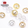 14k Gold-filled Color-preserving Half-filled Bead Ring Butterfly Five-pointed Star Diy