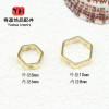 14k Gold-filled Hexagonal Bead Ring Bracelet Earrings Through Hole Diy Handmade Necklace
