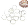 14k Gold-filled Hexagonal Bead Ring Bracelet Earrings Through Hole Diy Handmade Necklace