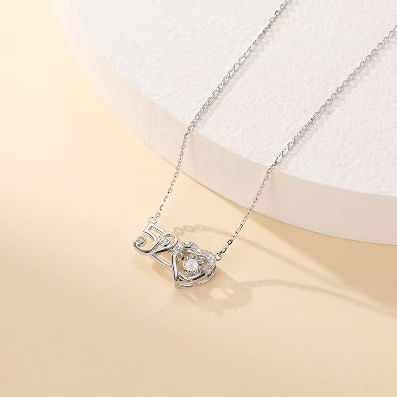 [double Festival Welfare] Necklace for Women with Niche Design, Advanced New Style, Love