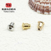 18k Gold-filled Color-preserving Bullet Ear Plugs That Won’t Loosen, Korean-made High-end