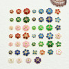 Color-preserving Oil Drop Flower Holder Cloisonné Burnt Blue Hat Accessories Diy Bracelet