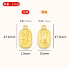 Lucky and Blessed Alloy Pendant Diy Jewelry Accessories Bracelet Small Fortune Word Lift