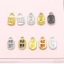 Lucky and Blessed Alloy Pendant Diy Jewelry Accessories Bracelet Small Fortune Word Lift