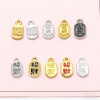 Lucky and Blessed Alloy Pendant Diy Jewelry Accessories Bracelet Small Fortune Word Lift