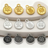 National Style Sand Gold Peace and Joy Pendant Bracelet Beaded Handle Diy Accessories