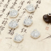 Gold and Silver National Style Fortune Tag Bracelet Diy Accessories Beaded Material Alloy