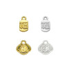 Gold and Silver National Style Fortune Tag Bracelet Diy Accessories Beaded Material Alloy