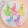 Creative Colorful Hollow Five-pointed Star Keychain Mini Love Accessories Bag Pendant Diy