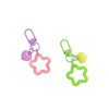 Creative Colorful Hollow Five-pointed Star Keychain Mini Love Accessories Bag Pendant Diy