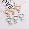 Simple Love Heart-shaped Opening Spring Buckle Diy Handmade Luggage Connection Bracelet