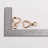 Simple Love Heart-shaped Opening Spring Buckle Diy Handmade Luggage Connection Bracelet