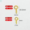 Horn Nails Diy Jewelry Accessories Pearl Screws Self-tapping Punching Sheep Eye Cute