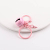 Candy-colored Painted Round Dragon with Lobster Clasp Bell Five-piece Keychain Diy School