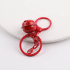 Candy-colored Painted Round Dragon with Lobster Clasp Bell Five-piece Keychain Diy School