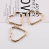 Simple Heart-shaped Love Metal Open Spring Ring Keychain Carabiner Connecting Jewelry