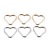 Simple Heart-shaped Love Metal Open Spring Ring Keychain Carabiner Connecting Jewelry