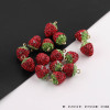 New Red Strawberry Diamond Resin Pendant Diy Handmade Earrings Keychain Accessories