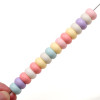 Acrylic Large Hole Cream Flat Beads Mixed Color Hand String Handmade Diy Bracelet