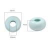 Acrylic Large Hole Cream Flat Beads Mixed Color Hand String Handmade Diy Bracelet